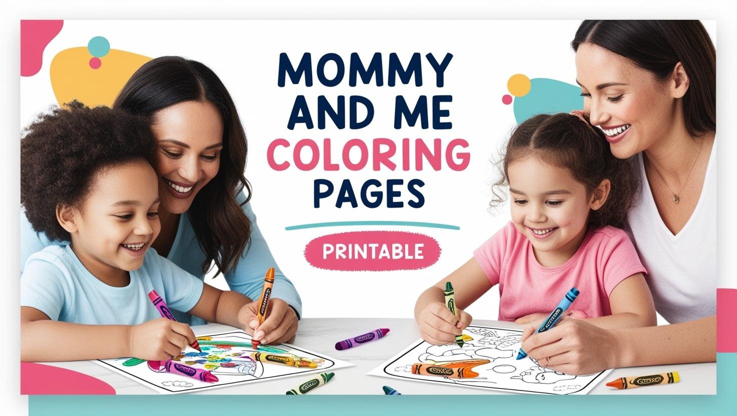 Mommy And Me Coloring Pages Printable