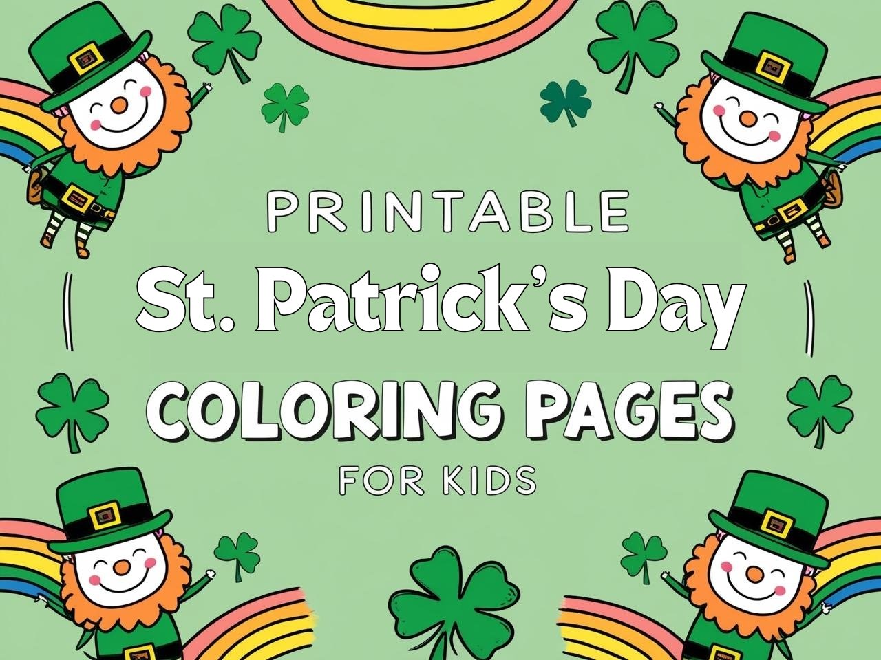 printable st patrick's day coloring pages for kids