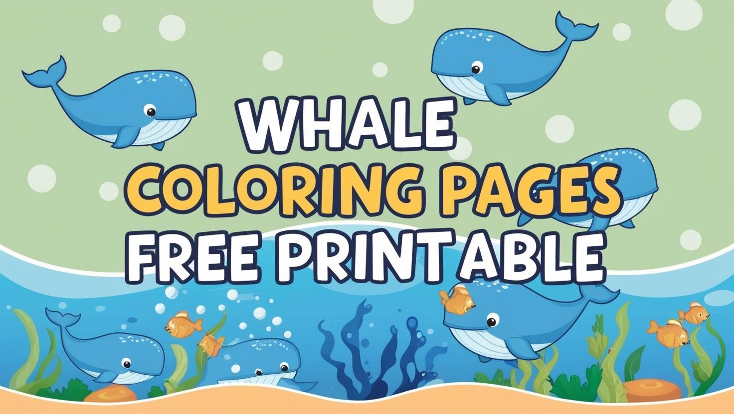 Whale Coloring Pages Free Printable